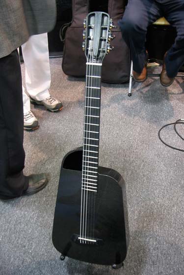 This year they were showing a prototype nylon string guitar that shares many 